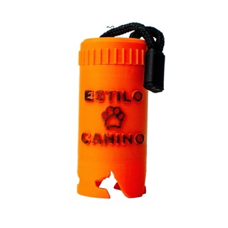 tubo naranja de tamaño pequeño